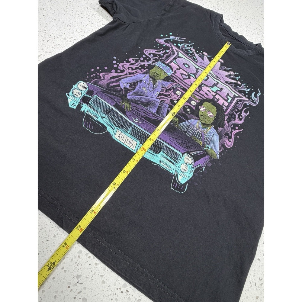 Outkast ATLiens Graphic Print Black T-Shirt Crew Neck Short Sleeve youth Size L - Picture 2 of 5